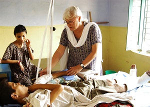 Peggy Franks in Nepal